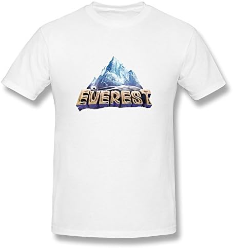 Kuangshi Men's Everest O-neck T-shirts XXL White