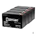 Mighty Max Battery 12V 9Ah Battery Replacement for Powerware NetUPS SE 1500RM - 4 Pack Brand Product