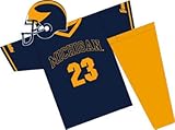 Michigan Wolverines Youth NCAA Team Helmet and Uniform Set by Franklin Sports (Small)