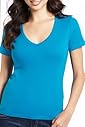 Pure Cotton V-Neck Plain T-Shirt [T41-0908S-S]