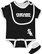 Chicago White Sox Baby Bib and Bootie Creeper Set
