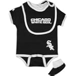 Chicago White Sox Baby Bib and Bootie Creeper Set $15.99