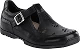 FOOTPRINTS Women's Beverly T-Strap Flat,Black,38 W EU (US Women's 7-7.5 W)