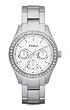 Fossil - Stella Boyfriend Aluminum Watch - Silver-Tone ES2947