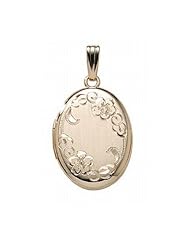 14K Gold Filled Oval Locket 3/4 inch x 1 inch