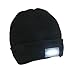 Comfortable Black Knit Beanie with Built-in Five-led Flashlight Provides Bright Light While Running, Camping, or Fishing at Night