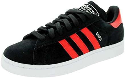 Adidas Originals Mens Campus Suede Casual Skate Shoes Black/Tomato 12.5