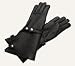 Lederhandschuhe Motorradhandschuhe aus Hirschleder mit Kaschmir Futter / 1 Paar, Größe 9, Farbe schwarz
