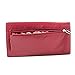 RFID Wallet Ladies Clutch - RFID Protective Ladies Wallet - RFID Secure Wallets Stop Electronic Pickpocketing (Red)