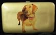 Designer Dog Wallet - Hard Case Padded Dachshund Wallet