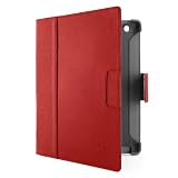 Belkin Cinema Leather Folio with Stand for New Apple iPad 3rd Generation, HD, 1080P, WiFi, 4G LTE, AT & T, Verizon (Red)