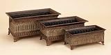 Fashionable Unique METAL PLANTERS in SET OF 3