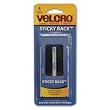 Velcro(R) Brand Sticky Back(R) Tape 3/4"X3-1/2" 4/Pkg - Black