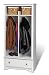 Entryway Organizer - Monterey, New (White) (31.5"L x 16"W x 68.75"H)