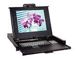 iStarUSA WL-21516 1U Rackmount 15 inch TFT LCD Keyboard Drawer with Built-in 16-port KVM