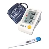 EastShoreUpperArmdigitalbloodpressuremonitor120memoryin4group,IrregularHeartBeatdetector,JumboLCD,bonusdigitalthermometer