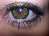 Party Green BIG EYES 15mm Circle Contact Lenses (opaque coverage for dark eyes)