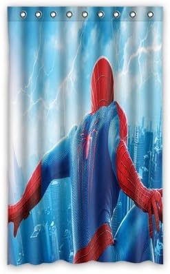 Retro The amazing spider Man Window Curtains/drape/panels/treatment Polyester Fabric Office/Home/Bedroom Decor 52"x 84"