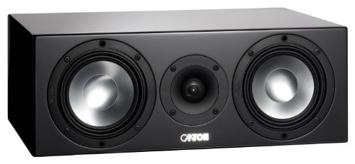 Canton Karat 755 2,5-Wege Bass-Reflex Center-Lautsprecher (85/140 Watt, 87,5 dB) schwarz highgloss