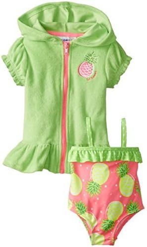 Wippette Baby-Girls Newborn Pineapple Cover-Up Set, Lime, 6-9 Months Size: 6-9 Months Color: Lime Model: WG59024 (Newborn, Child, Infant)