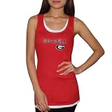 Womens NCAA Georgia Bulldogs Soft & Comfortable Camisole / Summer Tank Top - Red (Size: L)