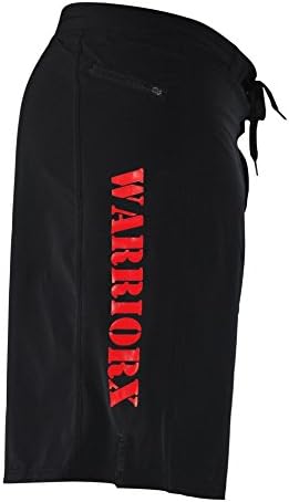 WOD Crossfit MMA Fitness Shorts (Black/Red, 36)