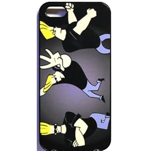 (336bi5) Johnny Bravo Apple iPhone 5 Black Case