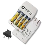 Buy AA and AAA NiMH Rapid Battery Charger - Includes 4-pack of 2800mAh Rechargeable AA...