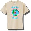 Organic Cotton World Peace Women's Short Sleeve T-Shirt