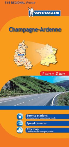 City Travel Guides Discounted  Books : Michelin Map France: Champagne Ardenne 515