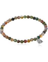 Satya Jewelry Mini Tree of Life Fancy Jasper Grounding Stretch Bracelet
