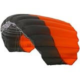 Ozone Powerkites IMP Trainer 2.5 Meter Land Kite with Bar - Charcoal-Orange