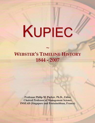 Kupiec: Webster's Timeline History, 1844 - 2007