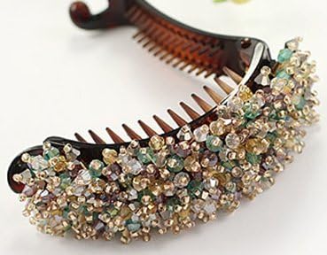 Crystal Style Multi-colors Banana Hair Clips