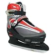 Lake Placid Boy's Mach 5 154 Adjustable Figure Ice Skates - Black/Red