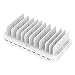 Alxum iPad Charging Station, 96W 10 Port USB Charging Station for Tablet and More Multi Devices Organizer with Detachable Dividers, White