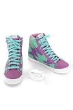 Punkrose Purple And Mint Zig-Zag High-Top Sneakers