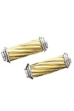 14k 2-tone Gold Cufflinks - Solid 14k 2-tone Gold Roll Cufflinks