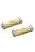 14k 2-tone Gold Cufflinks - Solid 14k 2-tone Gold Roll Cufflinks