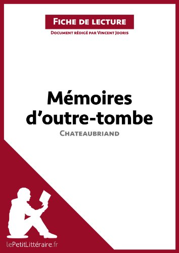 Mémoires d'outre-tombe de Chateaubriand (Fiche de lecture): Résumé complet et analyse détaillée de l'oeuvre (French Edition)
