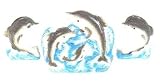DOLPHIN 3-D Table Set w/S & P *NEW*