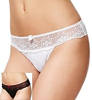 2 Pack Limited Collection Floral Lace Thongs