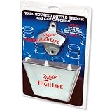 Miller High Life Bottle Opener / Metal Bottle Cap Catcher Set