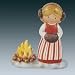Goebel Set Kuschelig warm - Mädchen & Feuerstelle Nordische Weihnacht