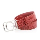 G by GUESS Croc Logo Belt