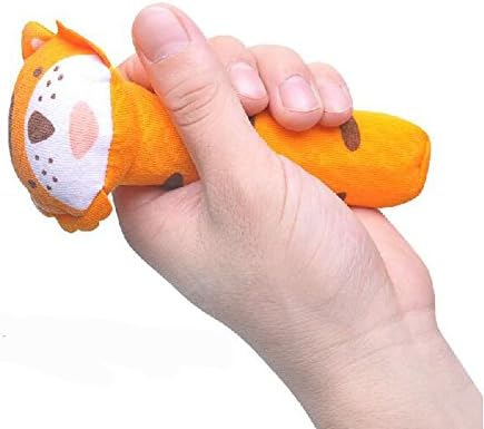 Baby Toy Hand Puppet Cute Animal Soft Plush Rattles 6" Tiger