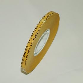 JVCC ATG-7502 ATG Tape (Acid Neutral): 1/4 in. x 36 yds. (Clear Adhesive on Gold Liner)