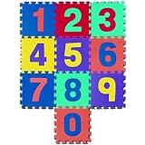 Puzzlematten - Zahlenset 10-teilig, ca. 1 qm, Pro Matte 30 x 30 cm Zahlen-Puzzleteppich