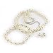 White 8mm Glass Pearl Necklace, Bracelet and Earring Set by Margot Townsend