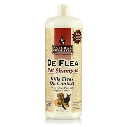 Natural Chemistry 3-1 DeFlea Flea and Tick Pet Shampoo - 1-Gallon - Small